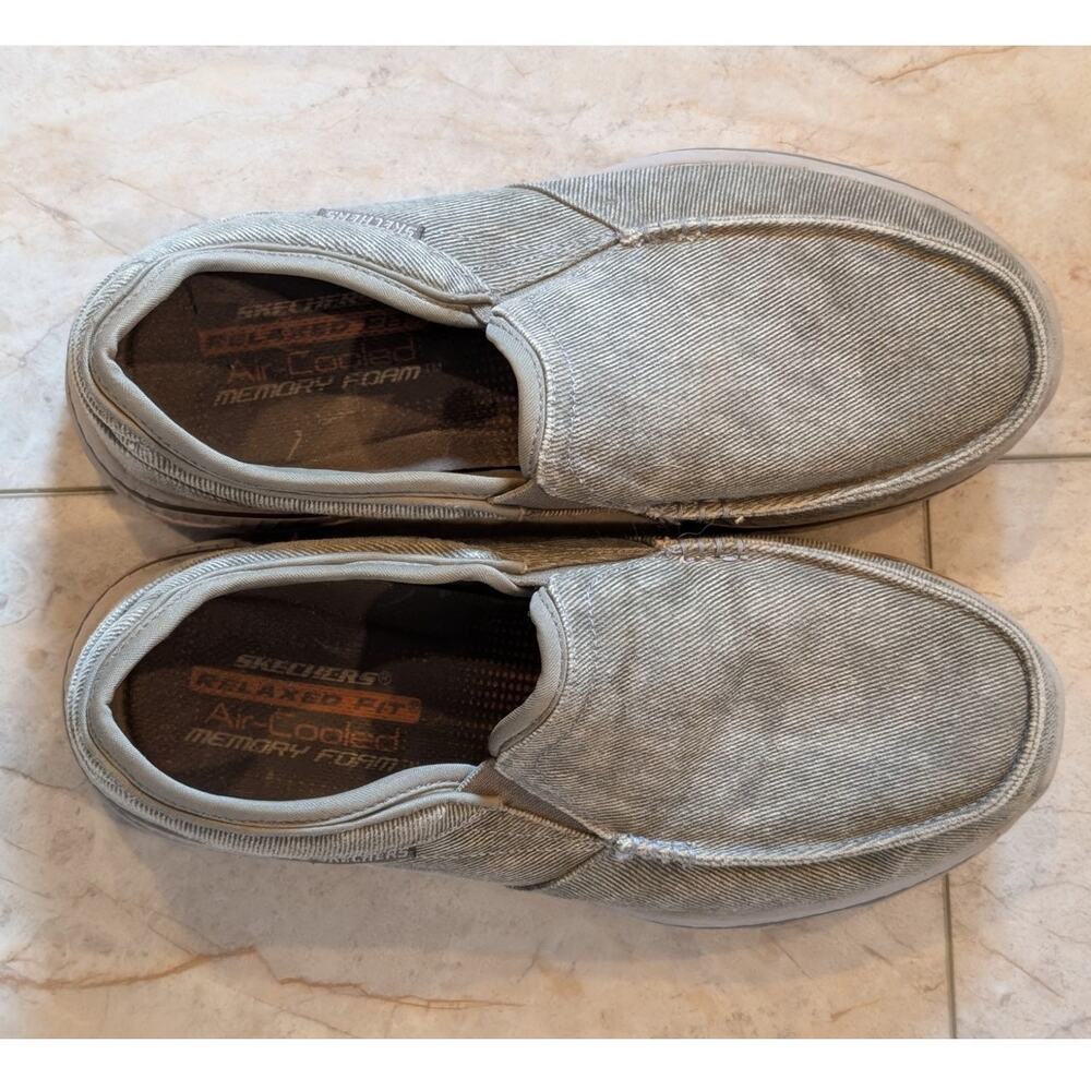 SKECHERS Relaxed Fit: Creston Moseco Men's Size 8.5 Taupe - Picture 2 of 5